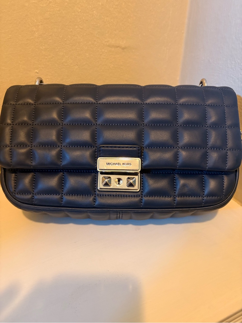 Michael Kors Tribeca Large Quilted Leather Shoulder Bag